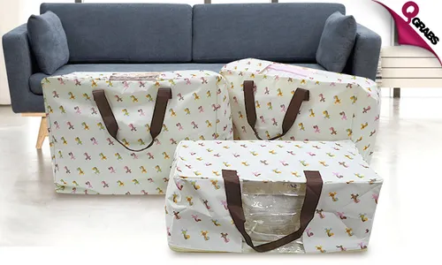 Set of 3 Blanket Storage Bags!